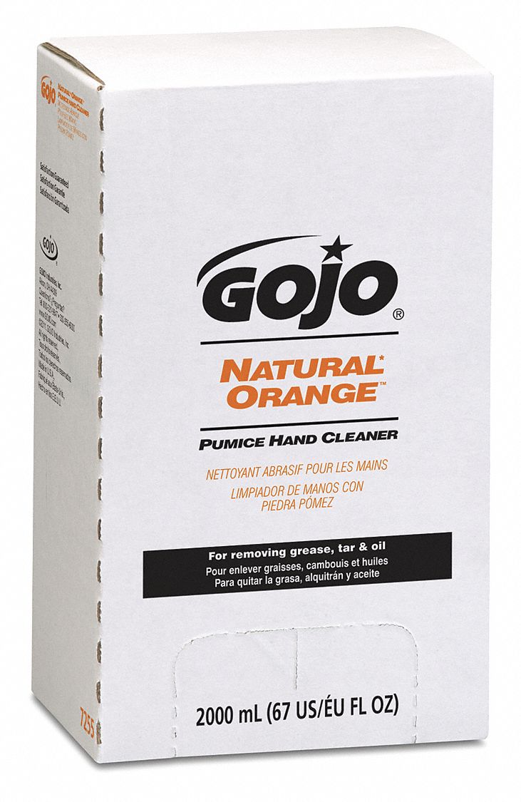 Hand Soap: 2,000 mL Size, Requires Dispenser, Natural Orange, Citrus, 4 PK
