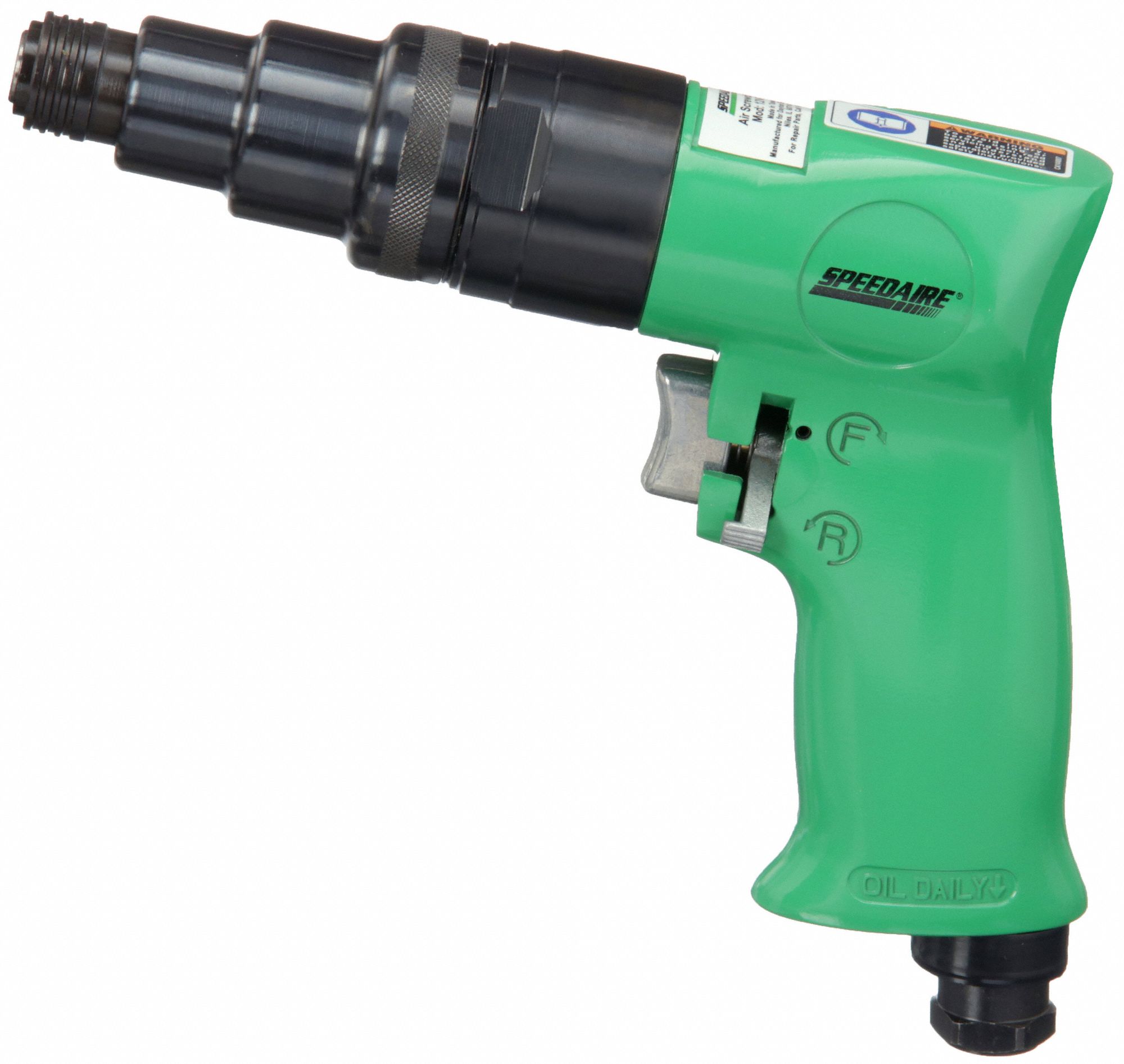 SPEEDAIRE Screwdriver, AirPowered, 1.7 ftlb to 9.5 ftlb, 90 psi