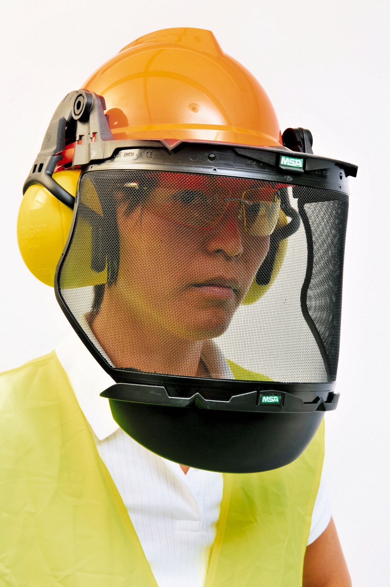 MSA Chin Protector Chin Protector Headgear, Black, Polycarbonate 12V76910115827 Grainger