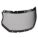 FACESHIELD VISOR, GRY/BLK, ANTI-FOG, STEEL MESH, DIELECTRIC, 17X8X0.065 IN