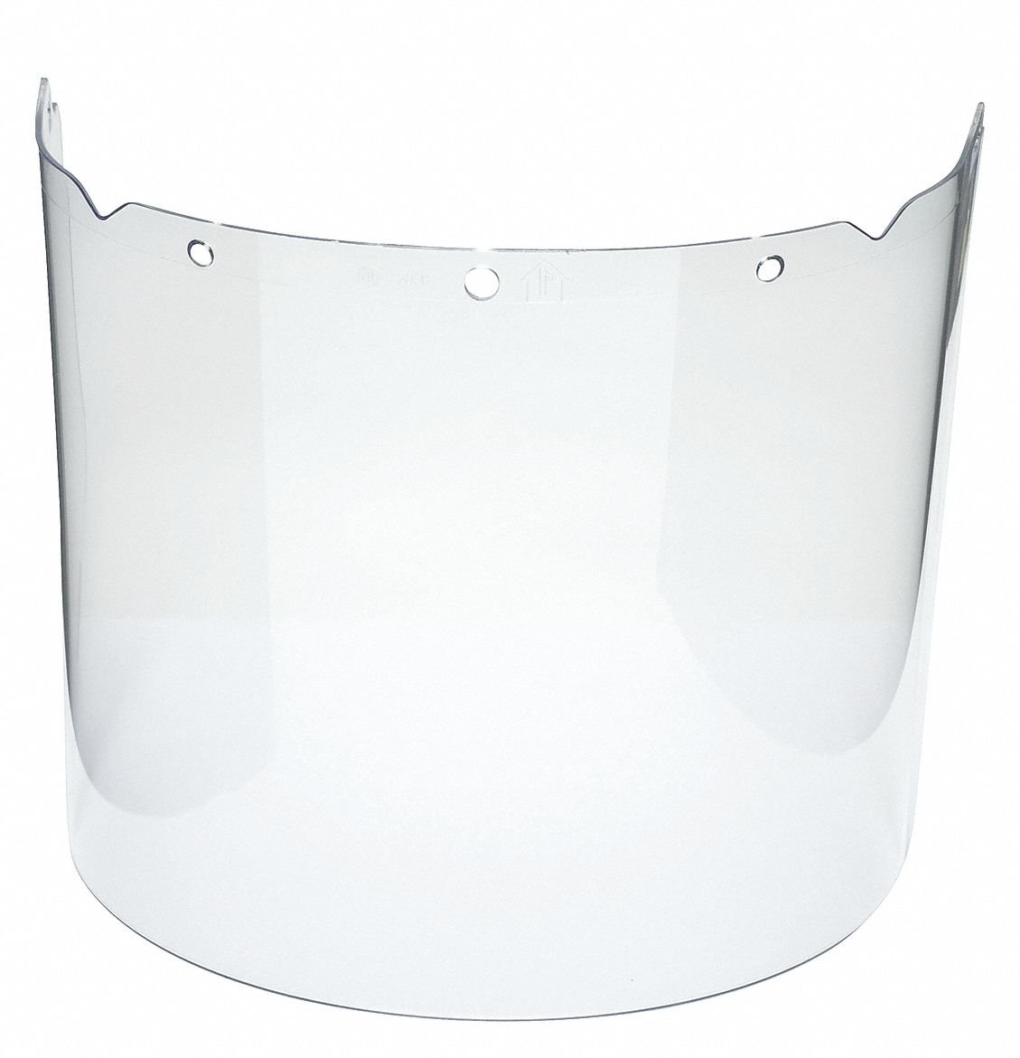 VISOR, DIELECTRIC, MOULDED, ANTI-SCRATCH, ANTI-FOG, ACETATE, 17X8X1/10 IN, CSA