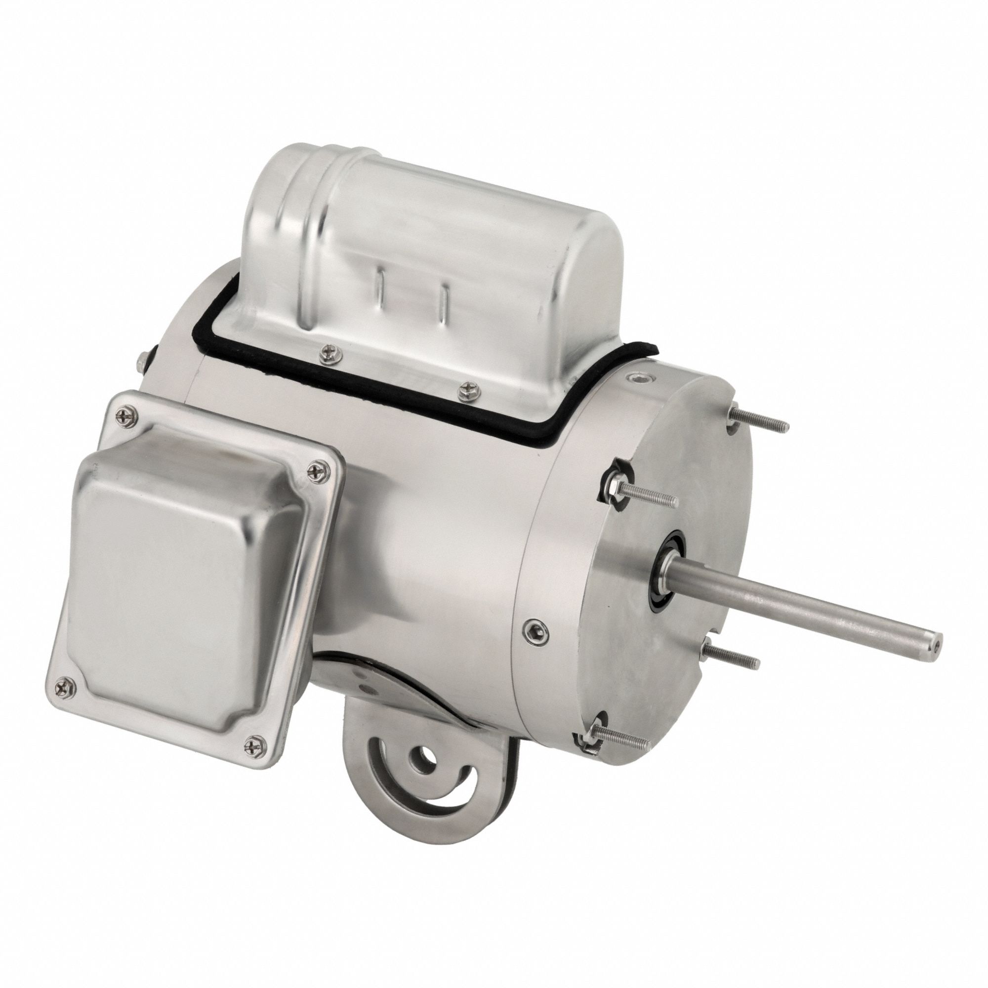 Washdown Motor: Capacitor-Start/Run, 1/4 hp Horsepower, 1, 075 RPM RPM, 115V AC, TEAO, 115V AC