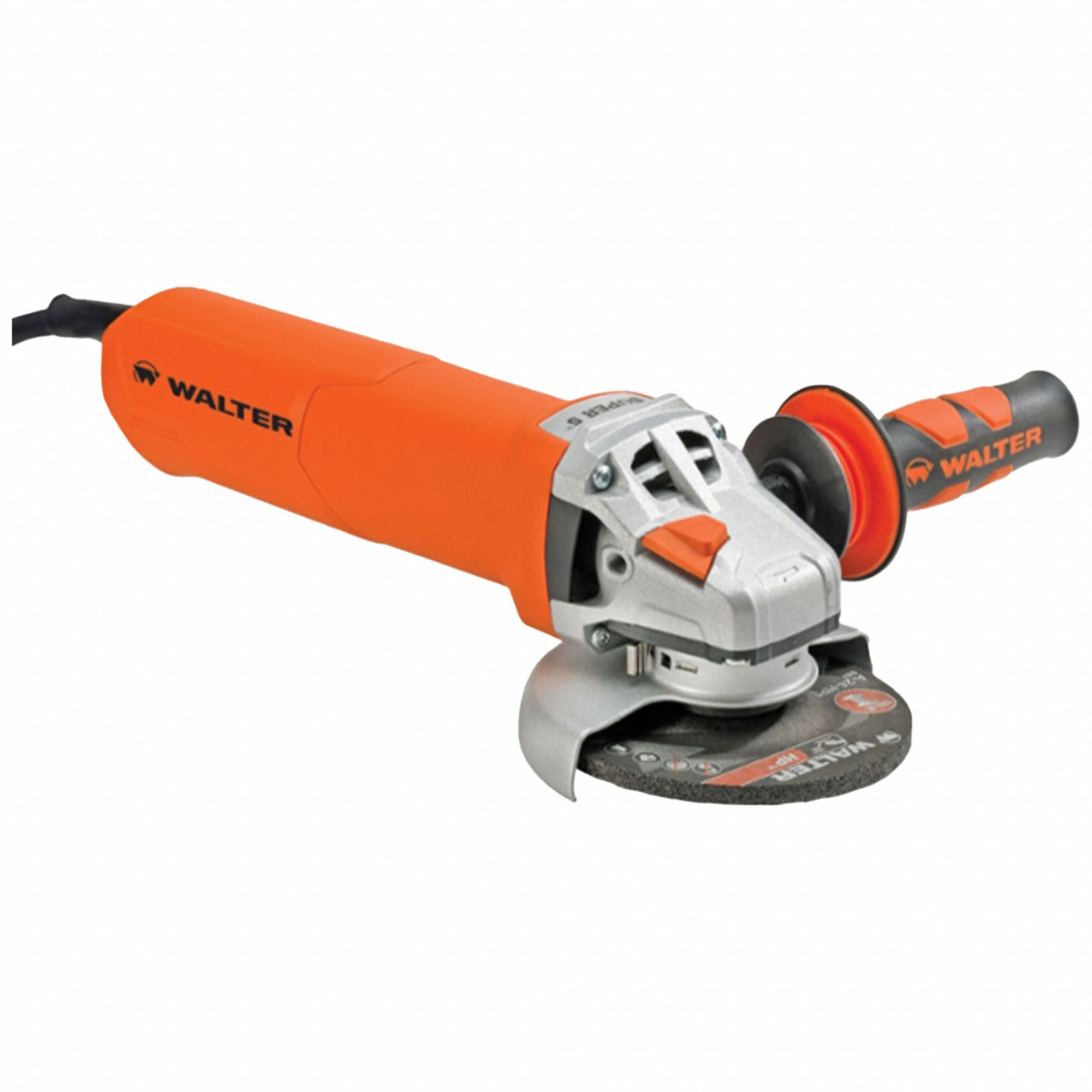MEULEUSE D'ANGLE, À FIL, 120 V/10,5 A, 5 PO DIAM, GÂCHETTE, ⅝ PO-11, 11 000 TR/MIN, EMBRAYAGE SÉCURITÉ
