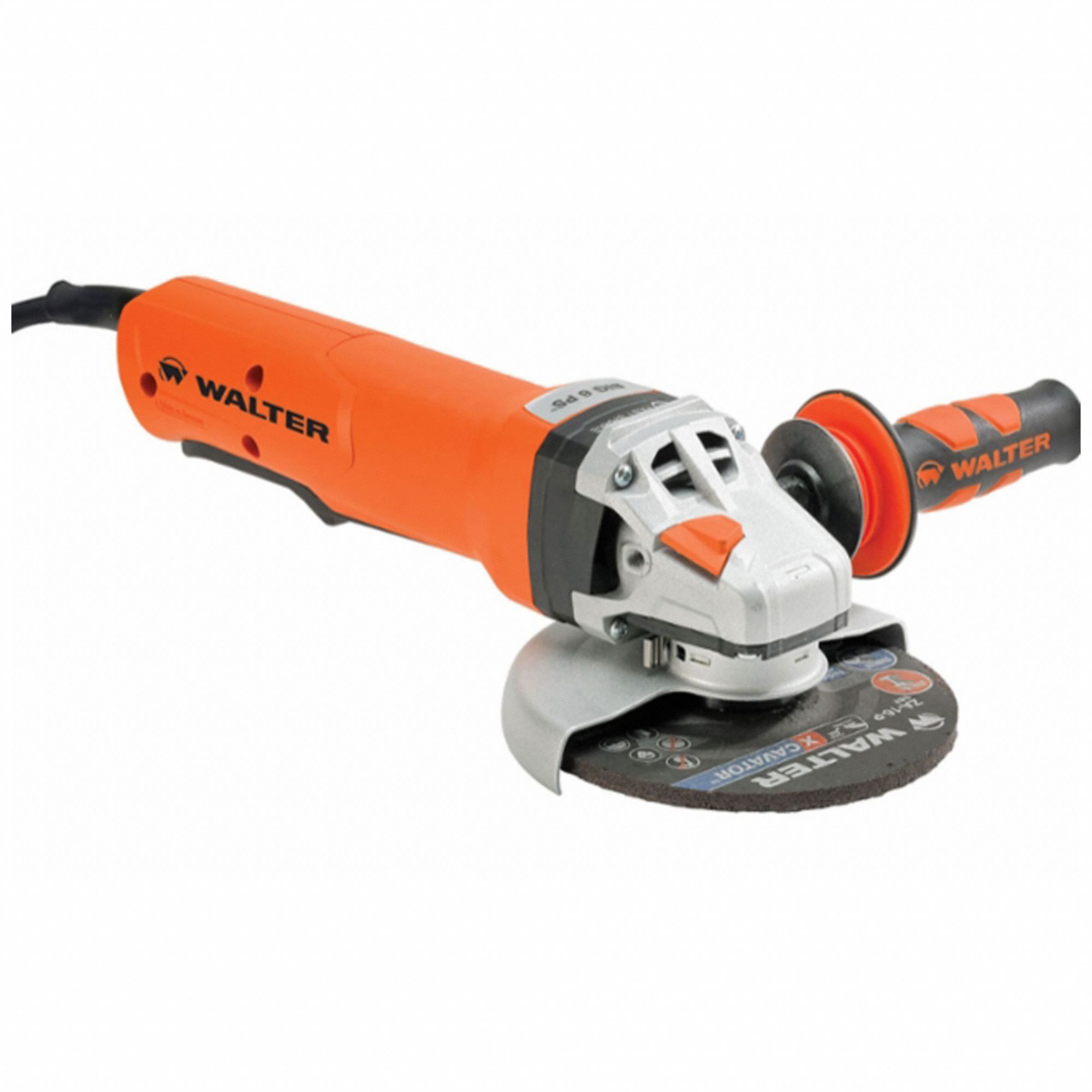 ANGLE GRINDER, CORDED, 120V/14.5A, 6 IN DIA, PADDLE, ⅝"-11, 9600 RPM, BACK FLANGE