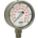 PRESSURE GAUGE, BOTTOM MOUNT, 0-1000 PSI/KPA, 1/2 IN MNPT, DIAL SIZE 4 IN, SS