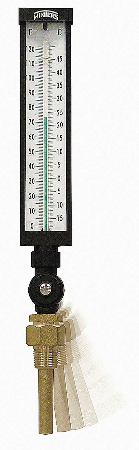 THERMOMETER INDUS. 3.5 0/120 F/C