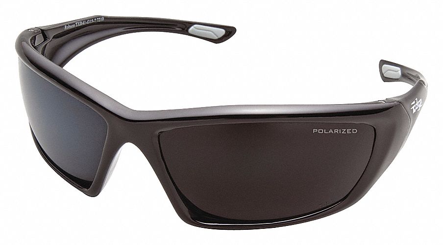 POLARIZED SAFETY GLASSES, CSA/MCEPS, UV-PROTECT/SCRATCH-RESIST, GRAD-SMOKE  LENS, NYLON/PC