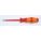 INSULATED SLOTTED SCREWDRIVER, ⅛ IN TIP SIZE, 7 IN OVERALL L, 4 IN SHANK L, ERGONOMIC GRIP