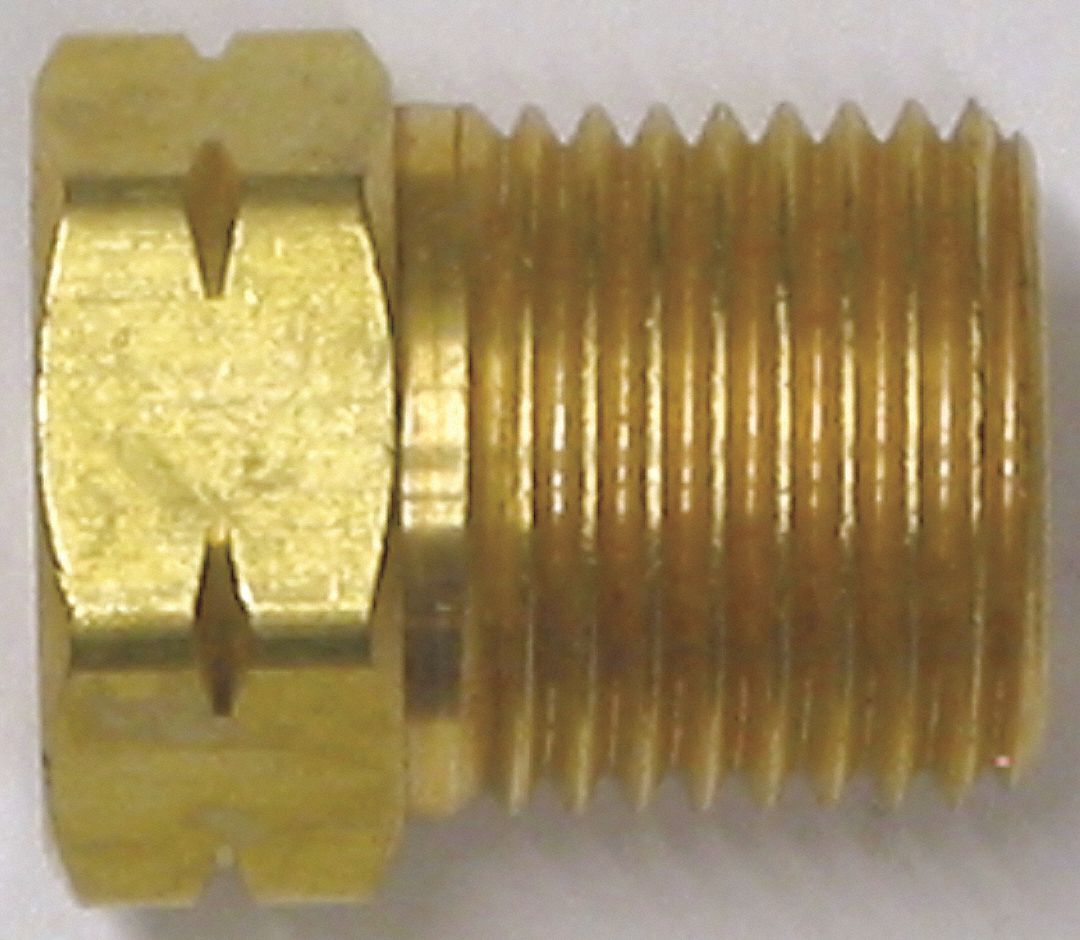 INERT GAS ARC NUT, INERT GAS, MALE RH, MIG/TIG TORCHES, MAXIMUM PRESS 200 PSI, 5/8-18, BRASS