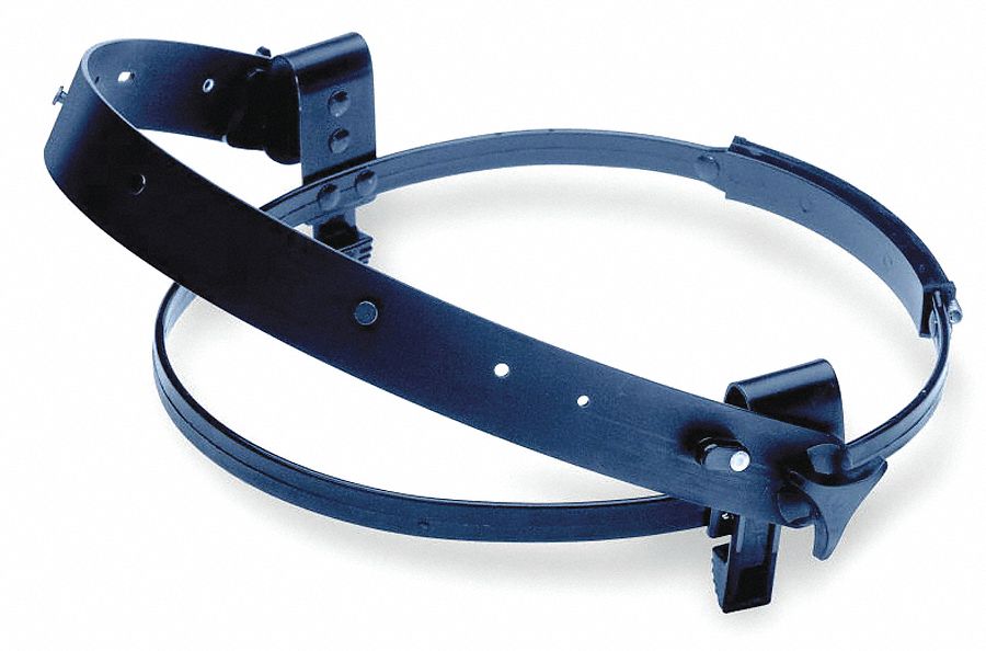 HEADGEAR, MOUNTING STRIP, PLASTIC VISOR, KWIK-KLIP