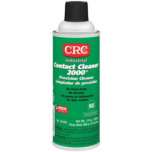 CRC Contact Cleaner Aerosol Spray Can, 13 oz, Liquid, 2000®, Safe on