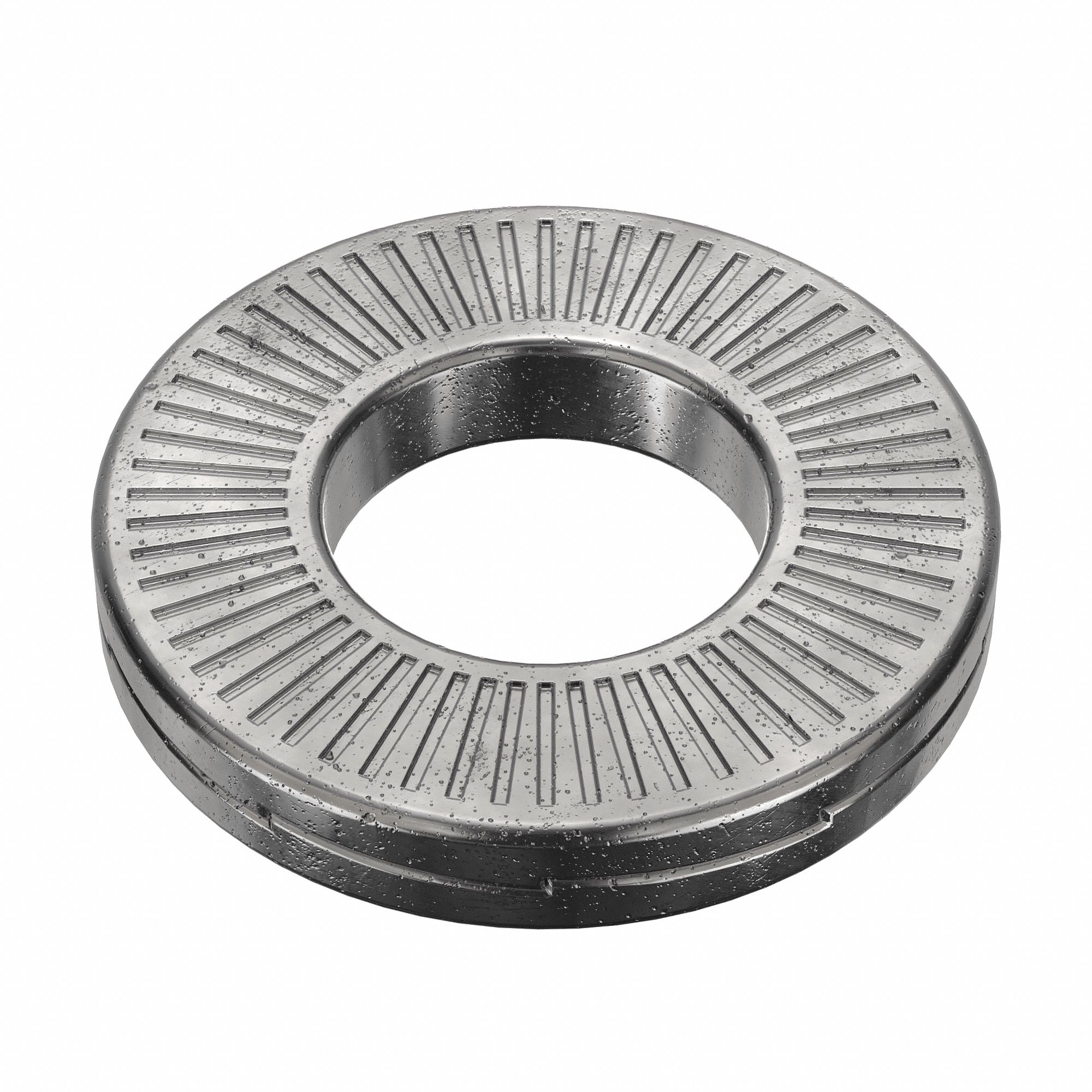 Wedge Lock Washer: Advanced Corrosion Resist, Steel, #10 Screw Sz, 13/64 in Max. Inside Dia, 20 PK