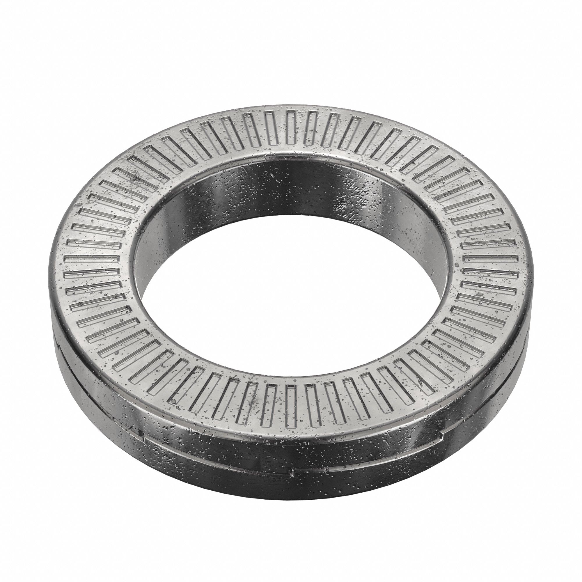 Wedge Lock Washer: Advanced Corrosion Resist, Steel, 5/16 in Screw Sz, 3/32 in Max Thick, 20 PK