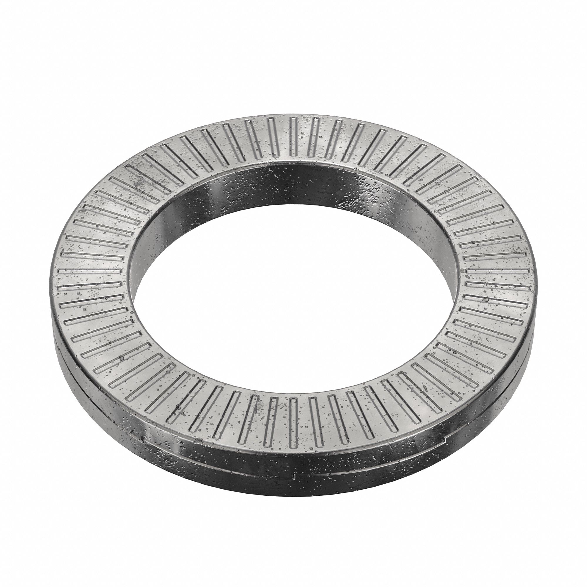 Wedge Lock Washer: Advanced Corrosion Resist, Steel, 5/8 in Screw Sz, 43/64 in Max. Inside Dia, 8 PK