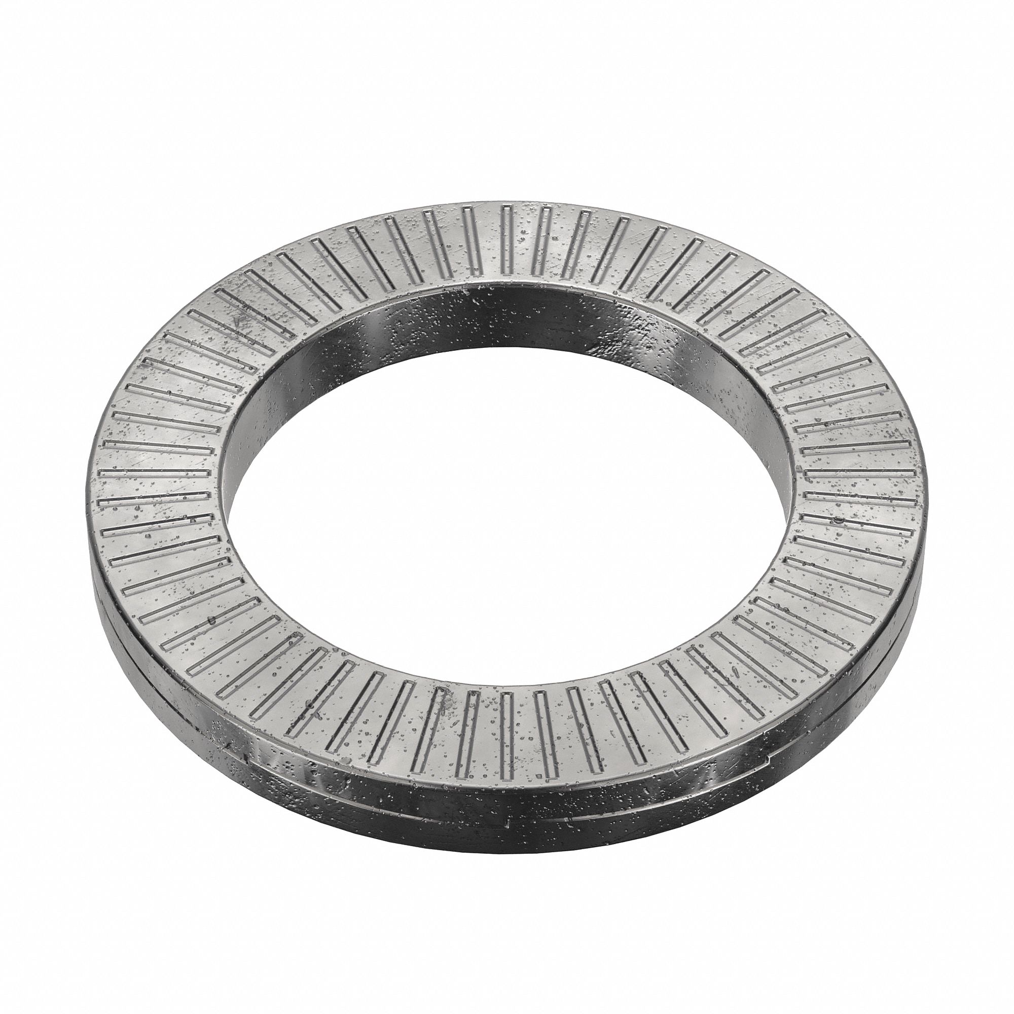 Wedge Lock Washer: Advanced Corrosion Resist, Steel, M18 Screw Sz, 19.56 mm Max. Inside Dia, 4 PK