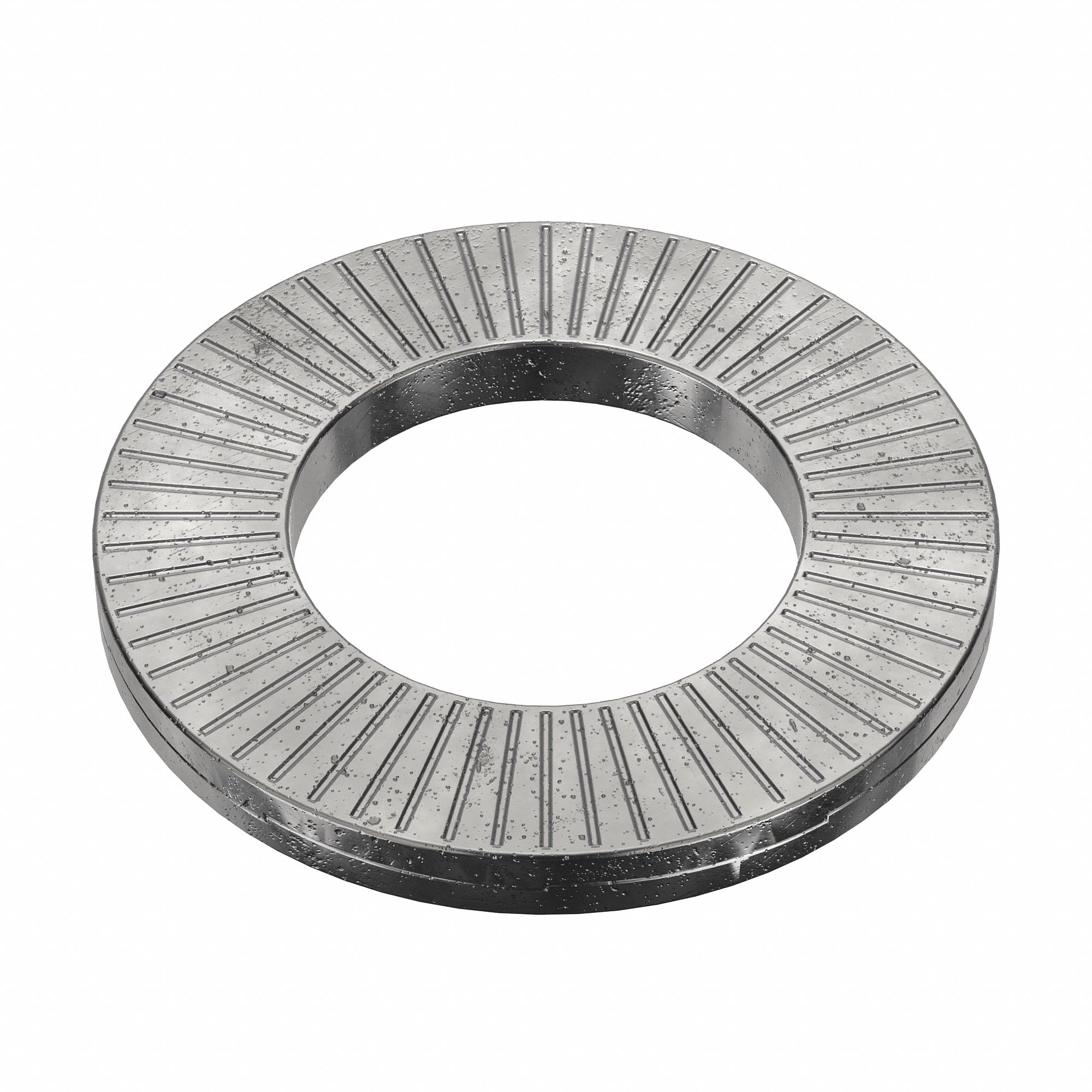 Wedge Lock Washer: Advanced Corrosion Resist, Steel, M18 Screw Sz, 19.56 mm Max. Inside Dia, 2 PK