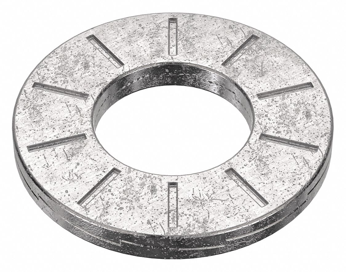 Wedge Lock Washer: 254, Stainless Steel, 3/8 in Screw Sz, 13/32 in Max. Inside Dia, 254, 6 PK