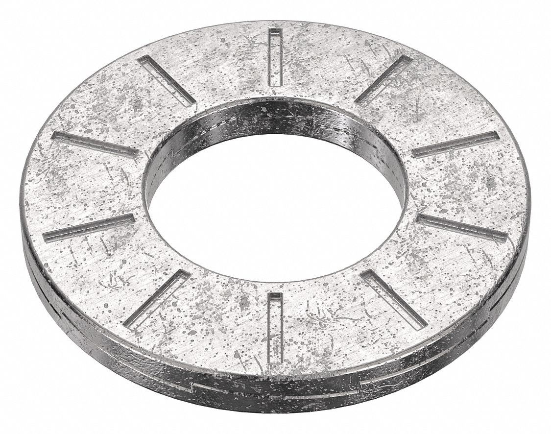 Wedge Lock Washer: 254, Stainless Steel, M10 Screw Sz, 10.67 mm Max. Inside Dia, 254, Reusable, 6 PK