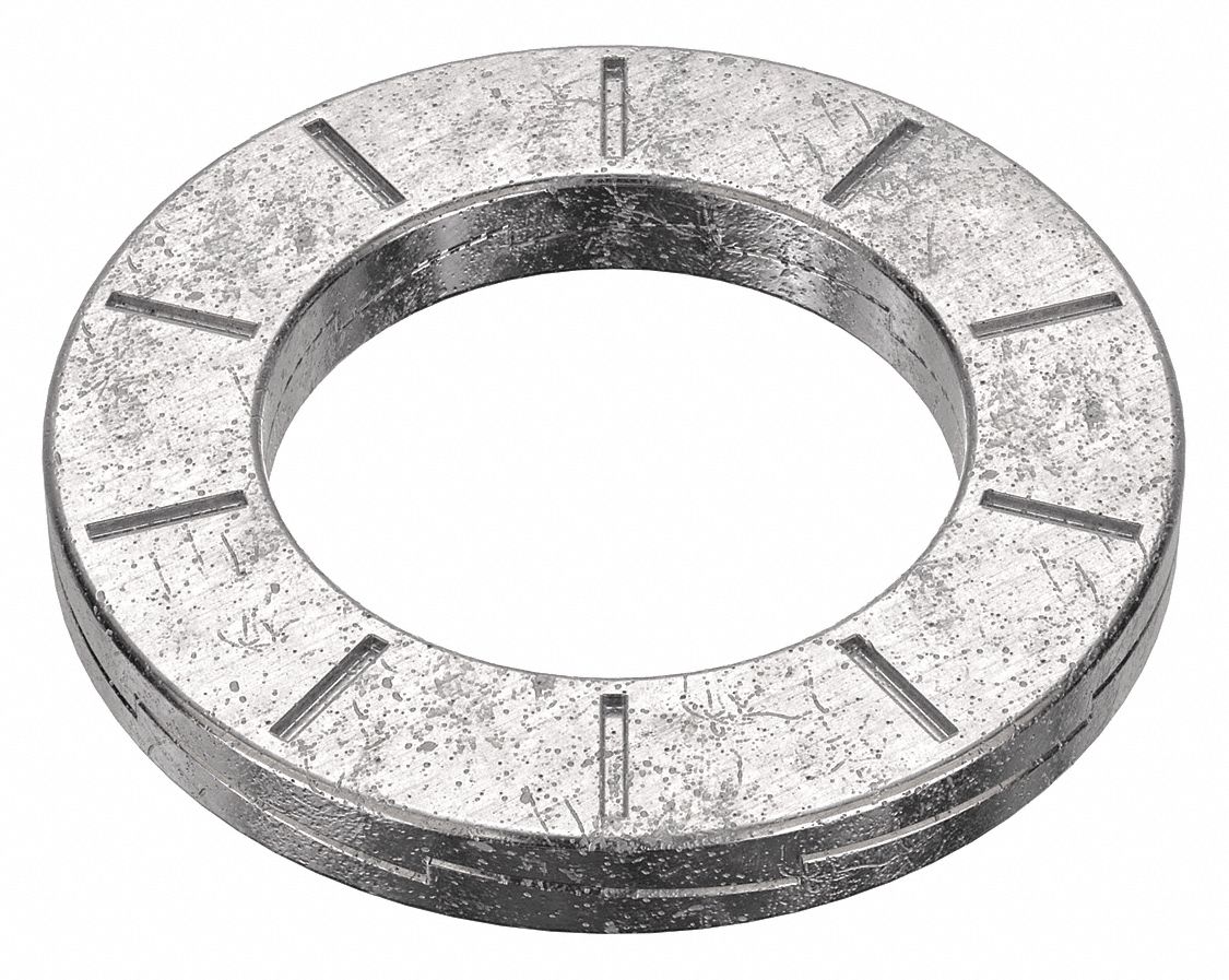 Wedge Lock Washer: 254, Stainless Steel, 7/16 in Screw Sz, 29/64 in Max. Inside Dia, 254, 6 PK
