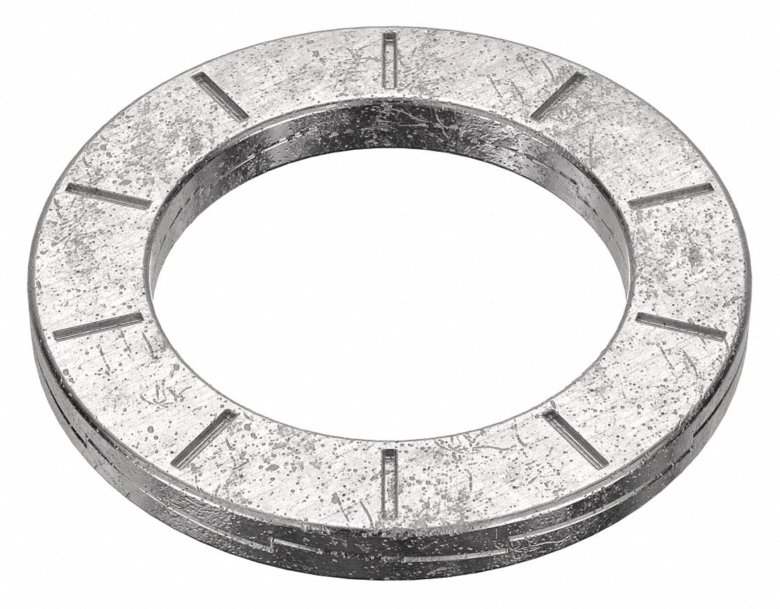 WEDGE LOCK WASHER, FOR SCREW SIZE M12, WEDGE LOCK, STAINLESS STEEL, PLAIN, 0.51 IN ID, 6 PK