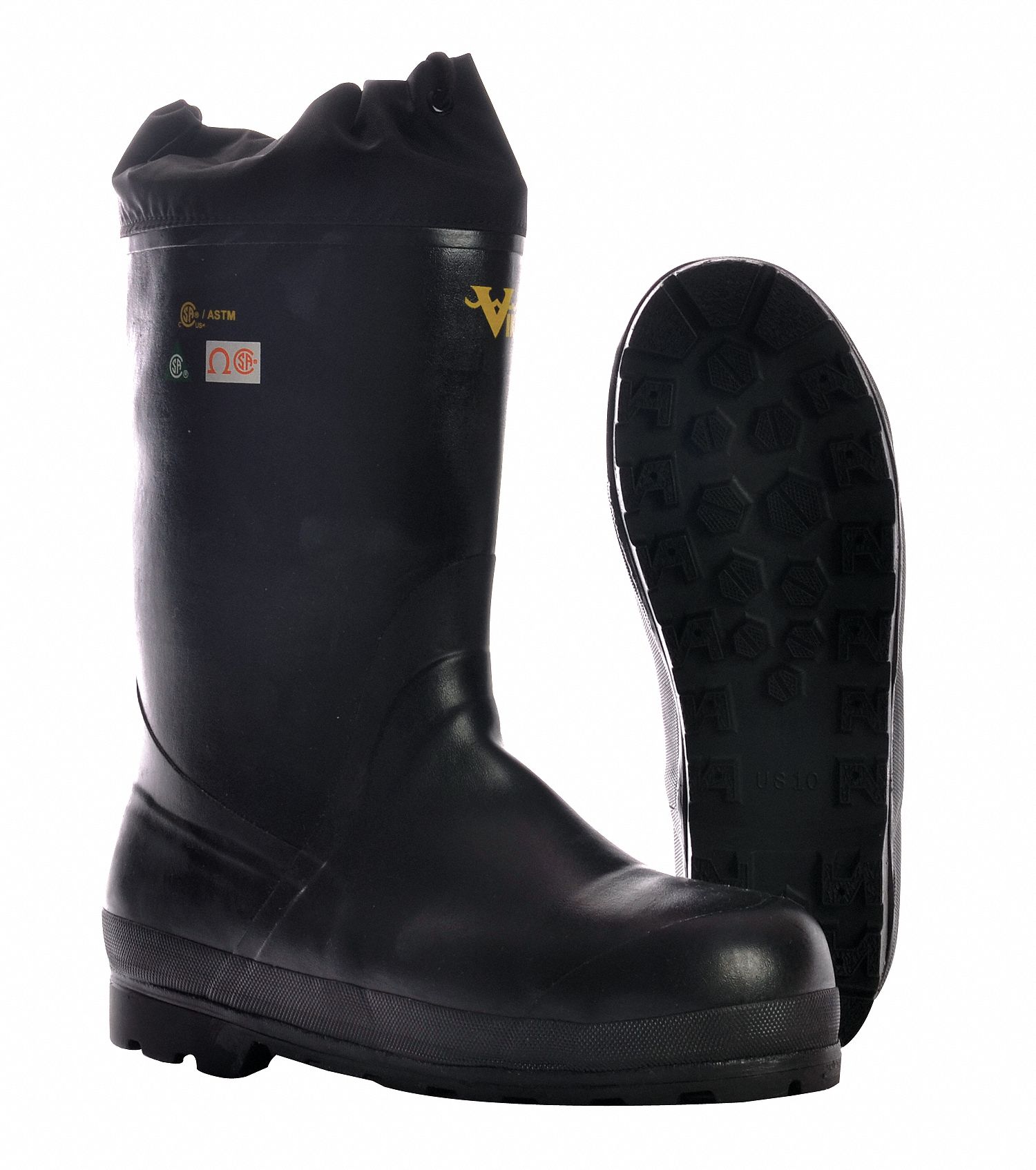 steel toe winter rubber boots