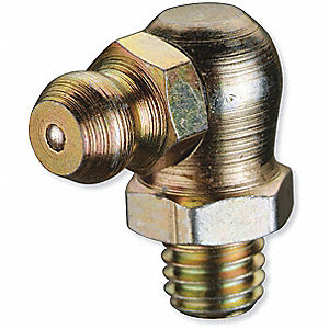 GREASE FITTING, 90 DEGREES, 27/32 IN, ZINC-PLATED