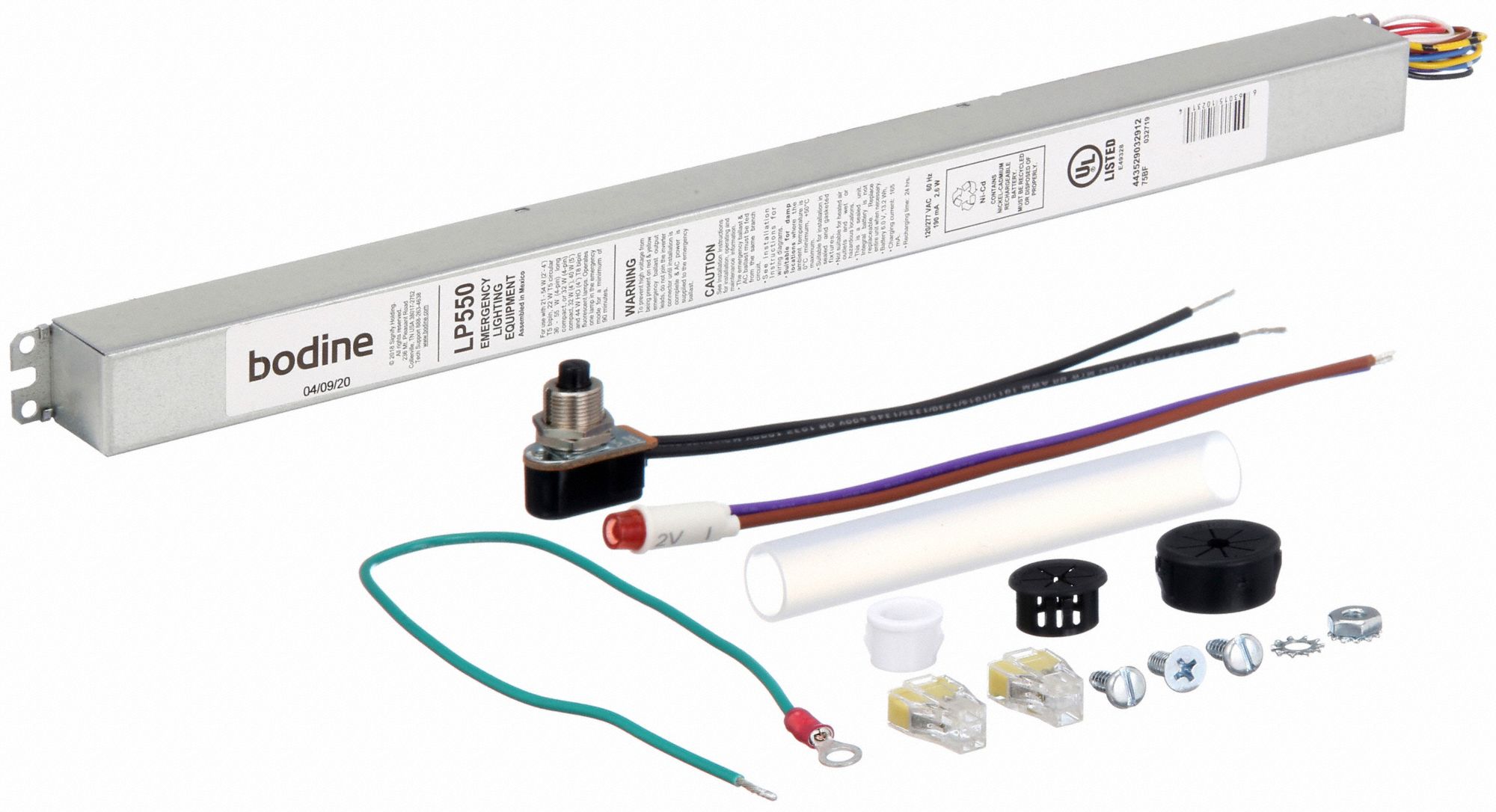 BODINE Emergency Fluorescent Ballast 120/277V AC, 1 Bulbs Supported