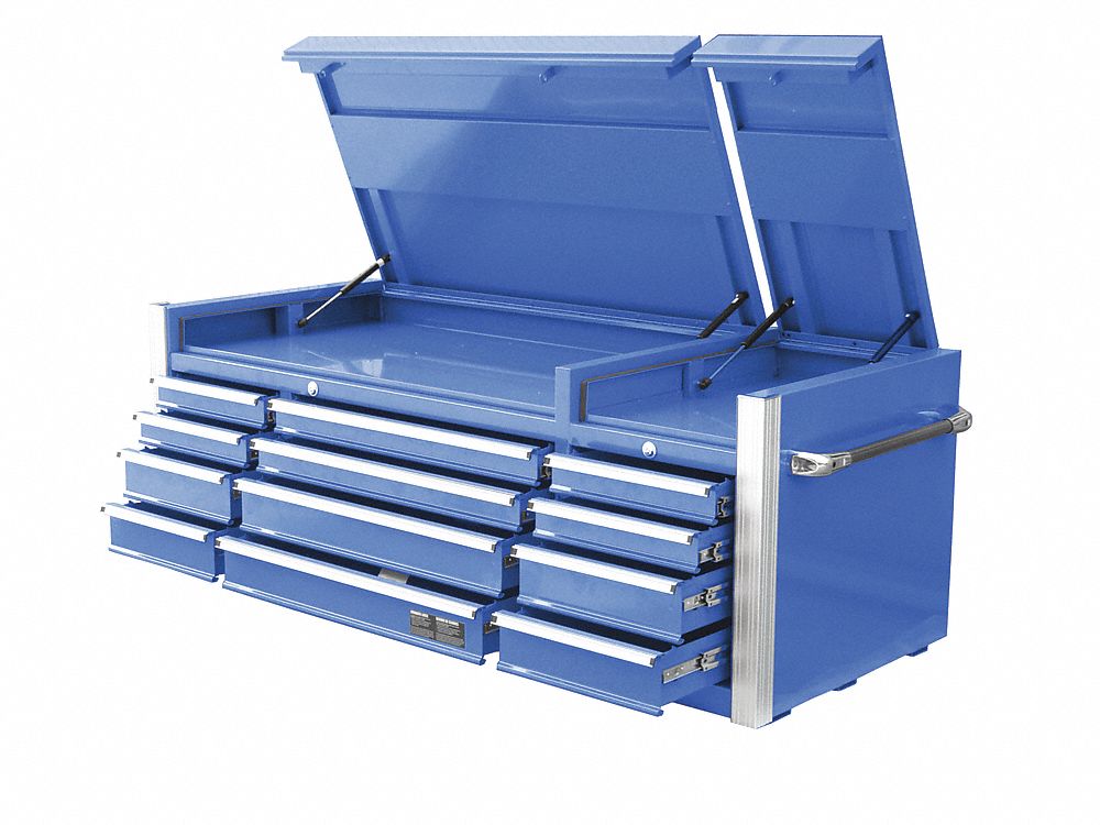 WESTWARD TOOL CHEST HD 12 DWR 72X29 BB SLIDE - Side Cabinets and ...