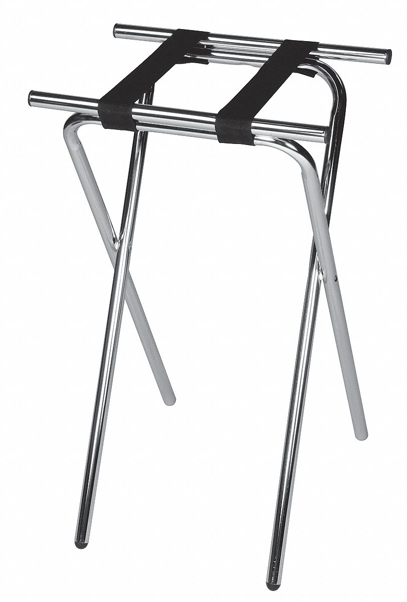 12Y327 - Deluxe Steel Tray Stand Chrome