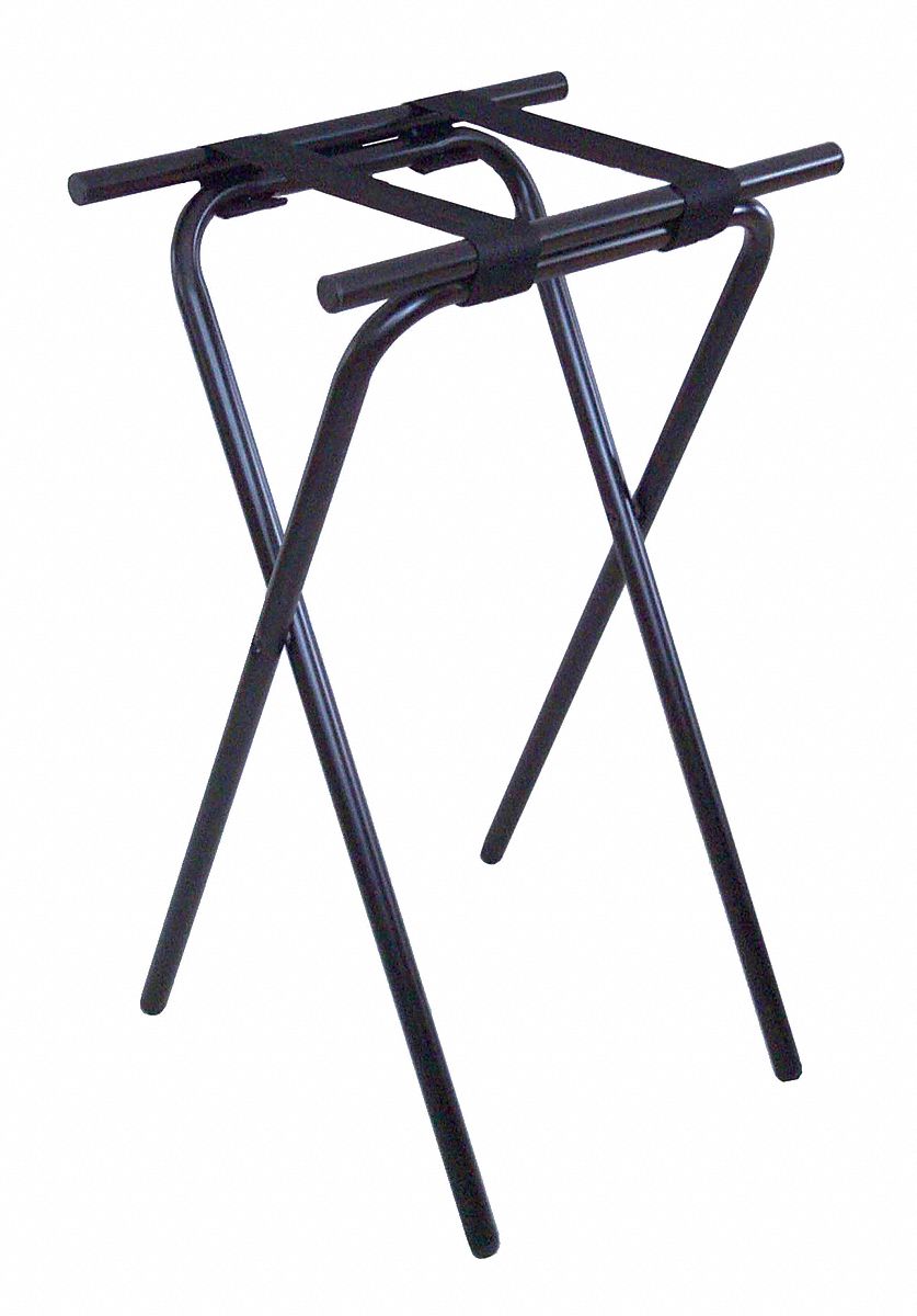 12Y331 - Deluxe Steel Tray Stand Black