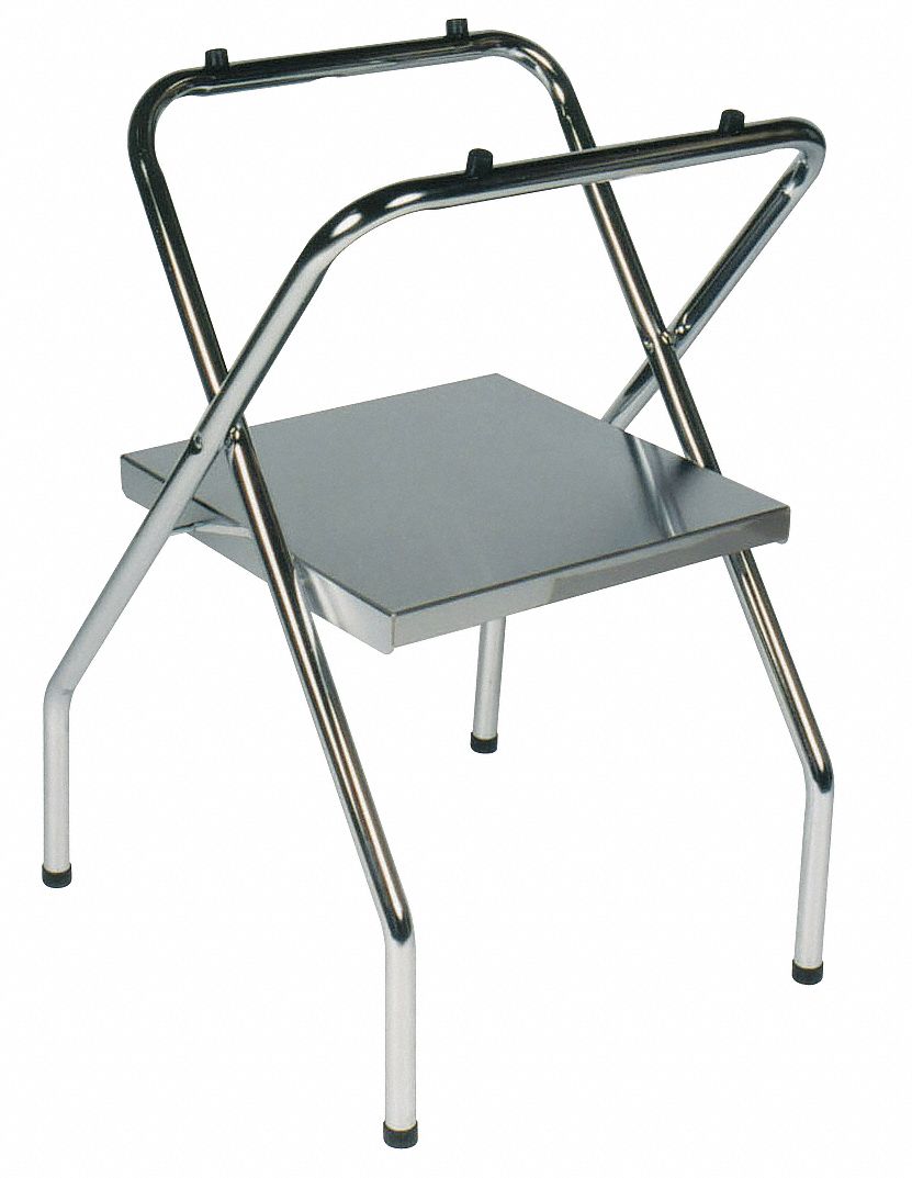 FOLDING TRAY STAND, STEEL SHELF