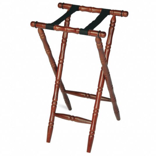 Turned Wood Tray Stand, Mahogany, Pk 5 Grainger