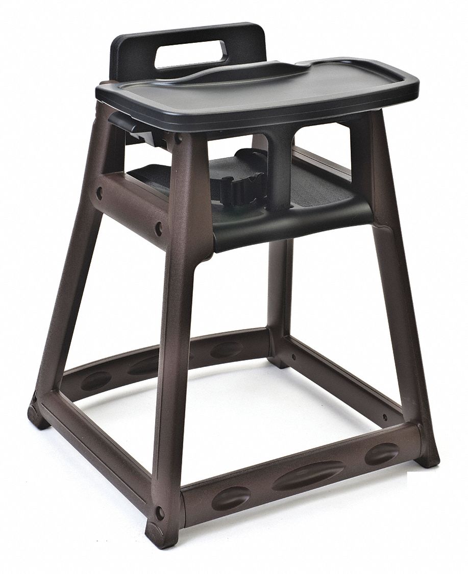 12Y435 - Black Plastic High Chair Tray