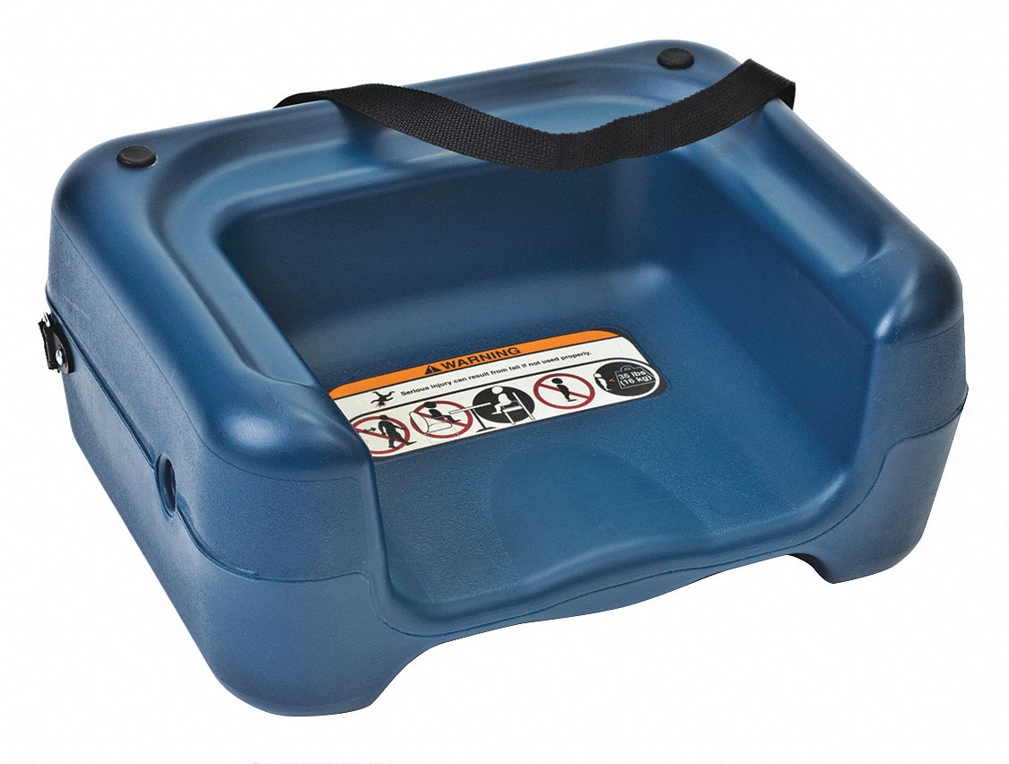 12Y443 - Blue Booster Seat With Seat Strap