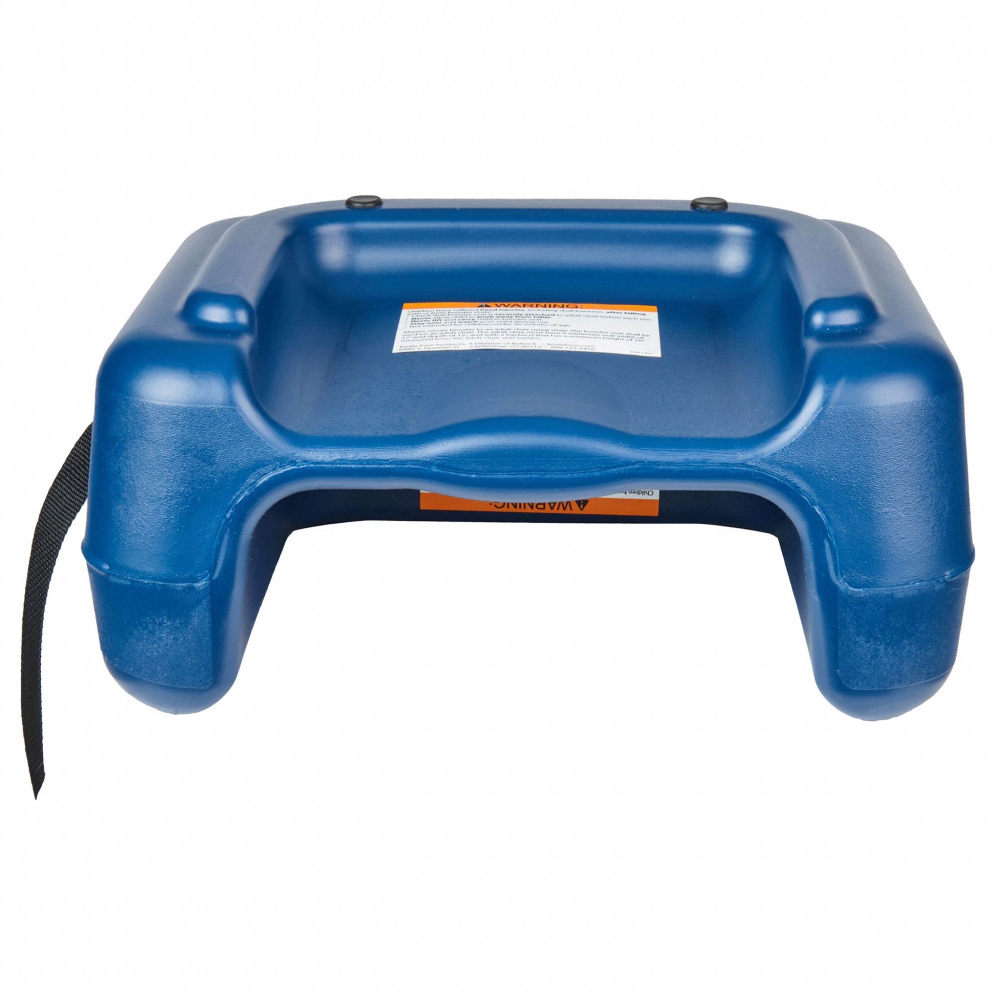 Booster Seat: Plastic, Blue, 15 1/2 in Wd, 12 in Dp, 8 in Ht