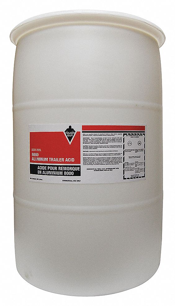 ALUMINUM TRAILER ACID, CONCENTRATED, LIQUID, COLOURLESS, 205 LITRES