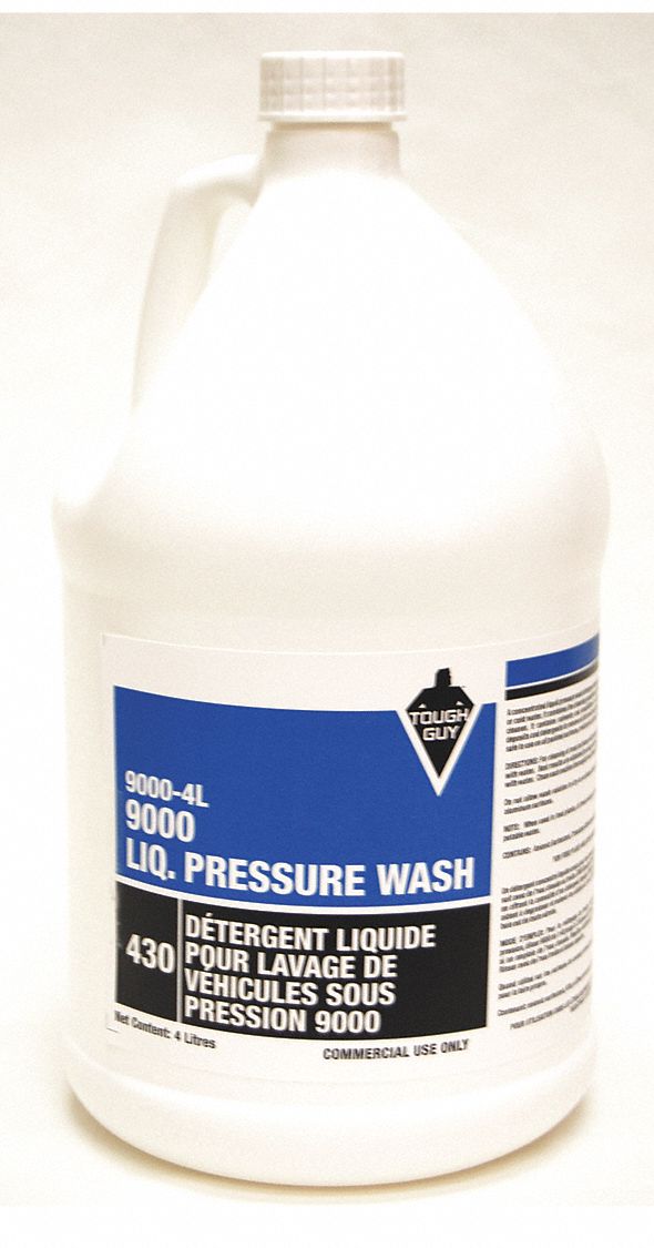 PRESSURE WASH DETERGENT, LIQUID, AMBER/ORANGE, 4 LITRES