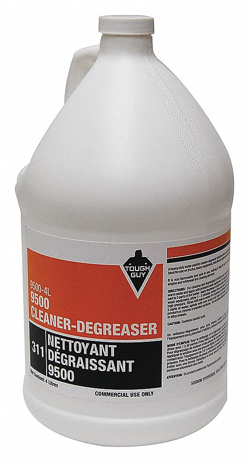 CLEANER/DEGREASER, HEAVY-DUTY, LIQUID, BIODEGRADABLE, WATER-SOLUBLE, NON-FLAMMABLE, GRN, 4 L