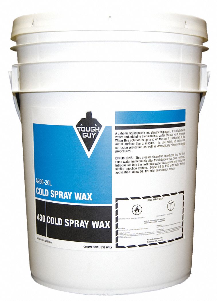 WAX, COLD SPRAY, LIQUID, YELLOW, 20 LITRE, PAIL