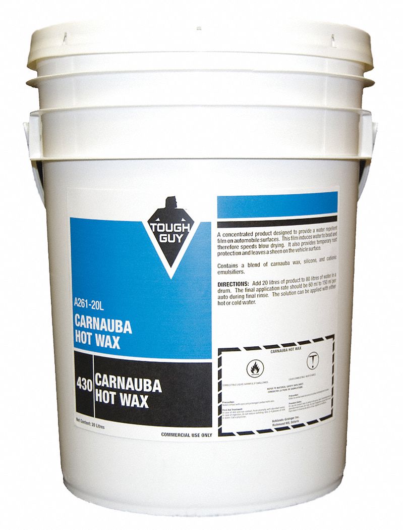 WAX, HOT, LIQUID, YELLOW, 20 LITRE, CARNAUBA WAX, PAIL