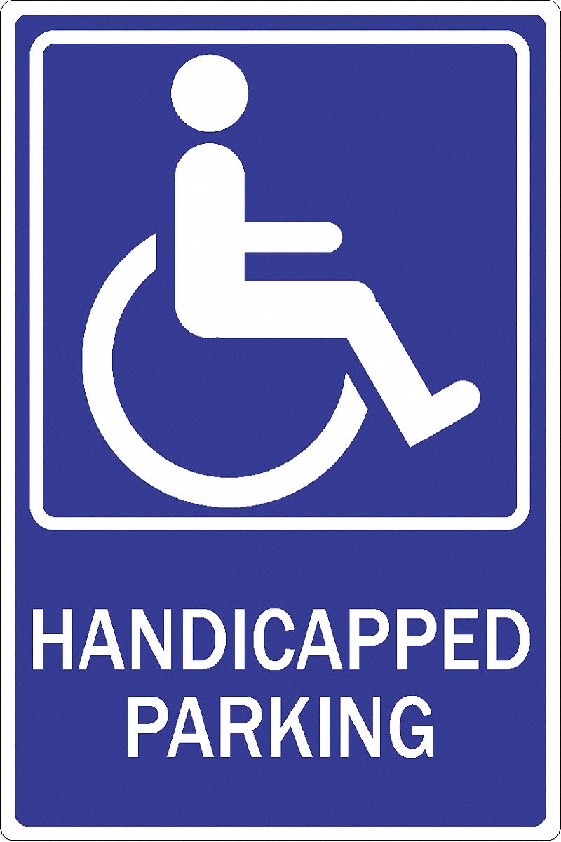 ZING SIGN 12 X 18 HANDICAP PARK PICTO - Parking and Traffic Signs ...