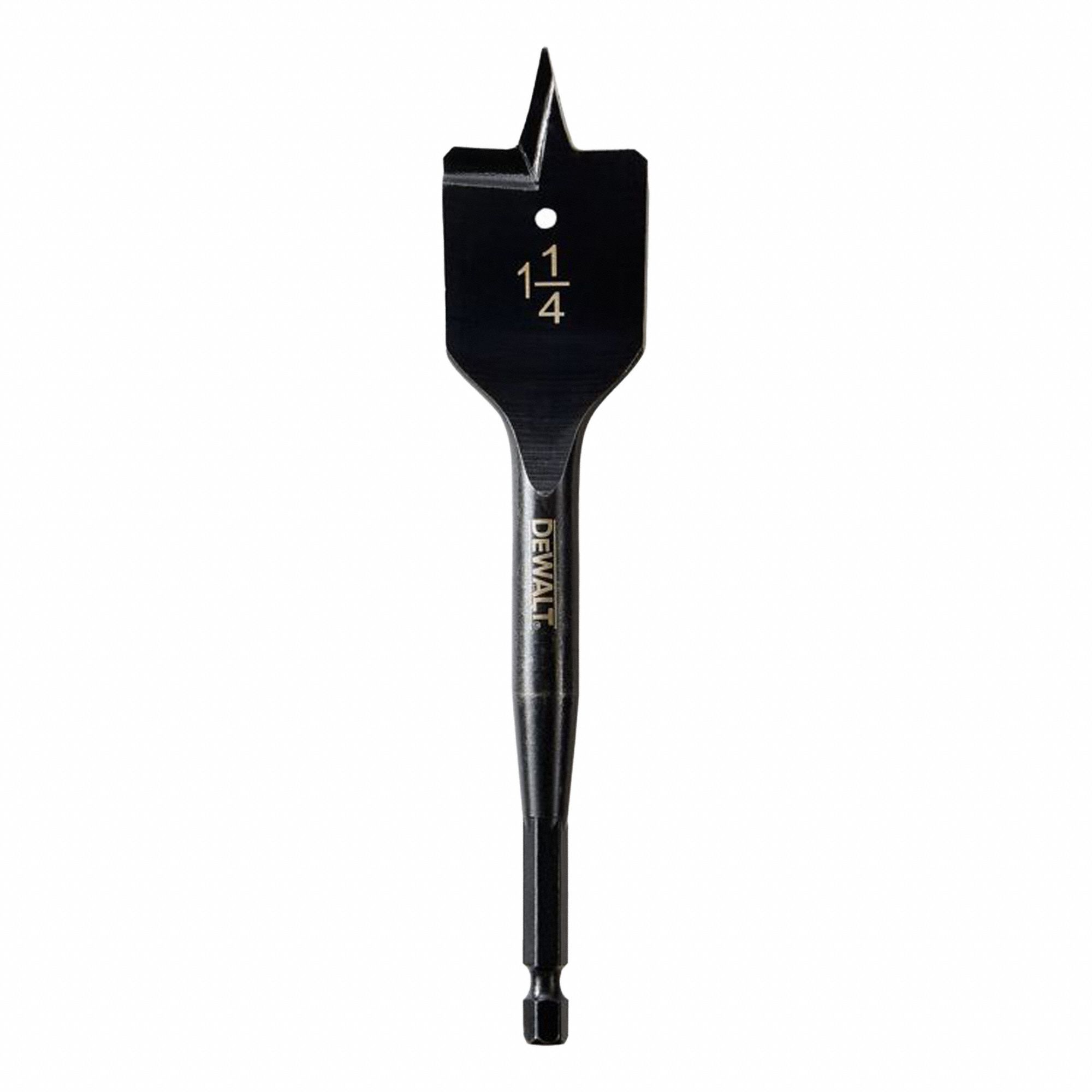 FORET PLAT POUR PERÇAGE DU BOIS, 1¼ X 6 PO LONG, TIGE 1/4 PO