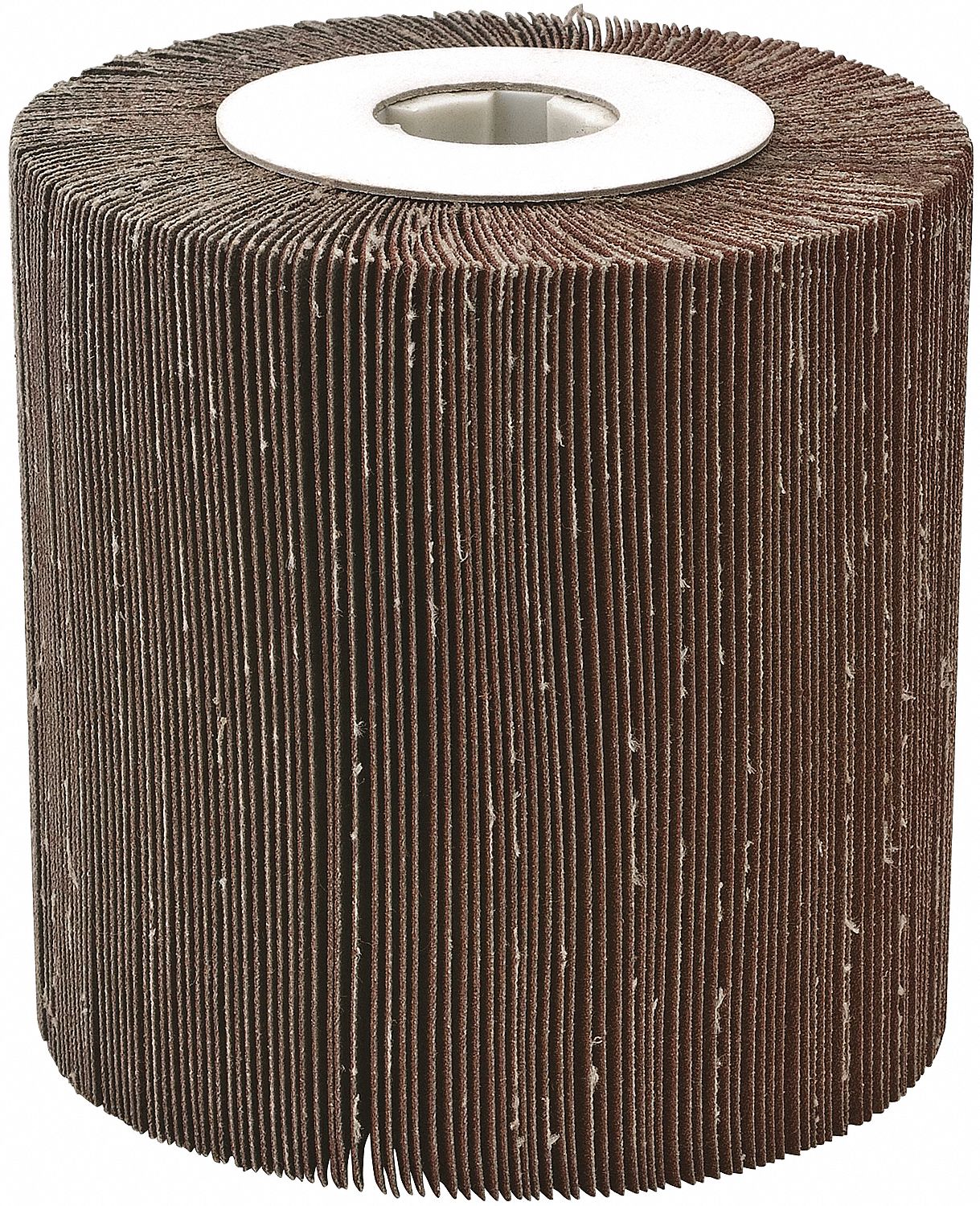 FLAP WHEEL DRUM, 80 GRIT, SHANK 3/4 X 4 X 4 IN DIA, ZIRCONIA ALUMINA ABRASIVE