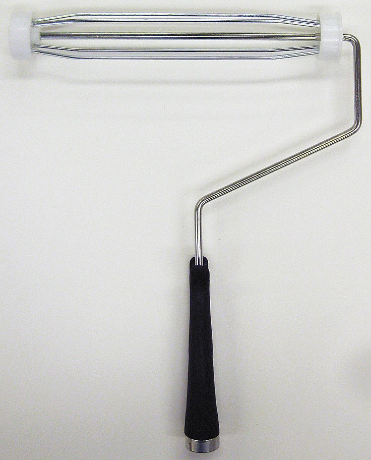 ROULEAU À PEINDRE,CAGE 4 FILS,ROULEAU 9 1/2 PO/240 MM,13 3/8 PO L,PLAST/MÉT