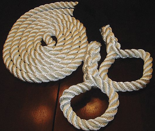 CANADA CORDAGE TOW ROPE 2 LOOP ENDS 2-1/4 X 20FT - 12848 - CWSNH20225 ...