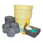 SPILL KIT, 41 GAL ABSORBED PER KIT, 2 GOGGLES/2 PAIR NITRILE GLOVES, YELLOW