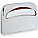 TOILET SEAT COVER DISPENSER, ½ FOLD, 250 COVERS, SILVER, STEEL, 16 ½ X 11½ X 1 7/8 IN