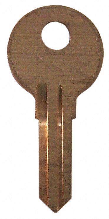 KEY BLANK,BRASS,1678,PK 10