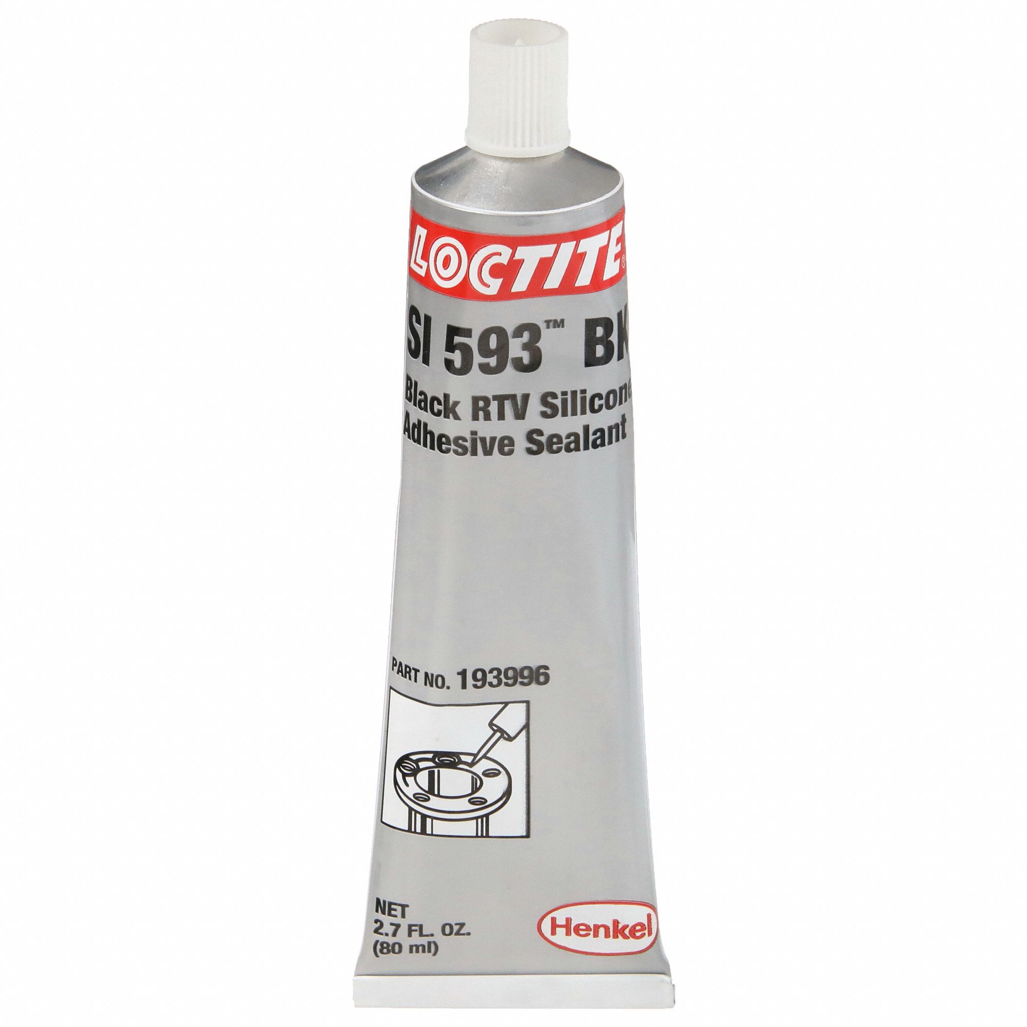 LOCTITE, SI 593, 2.71 fl oz, Gasket Sealant - 12Z234