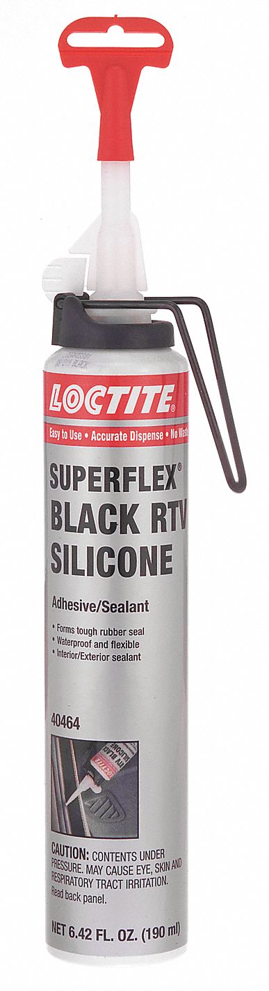 GASKET MAKER, RTV, THIXOTROPIC PASTE, TEMP RANGE -62 TO 232 ° C, CURE 24 HR, BLK, 190 ML, SILICONE